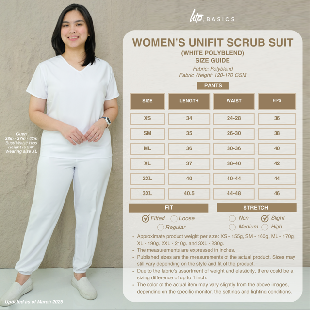 HTP Basics Women's Unifit Scrub Suit - Uniform for Nurse Doctor Clinic Spa Salon #2