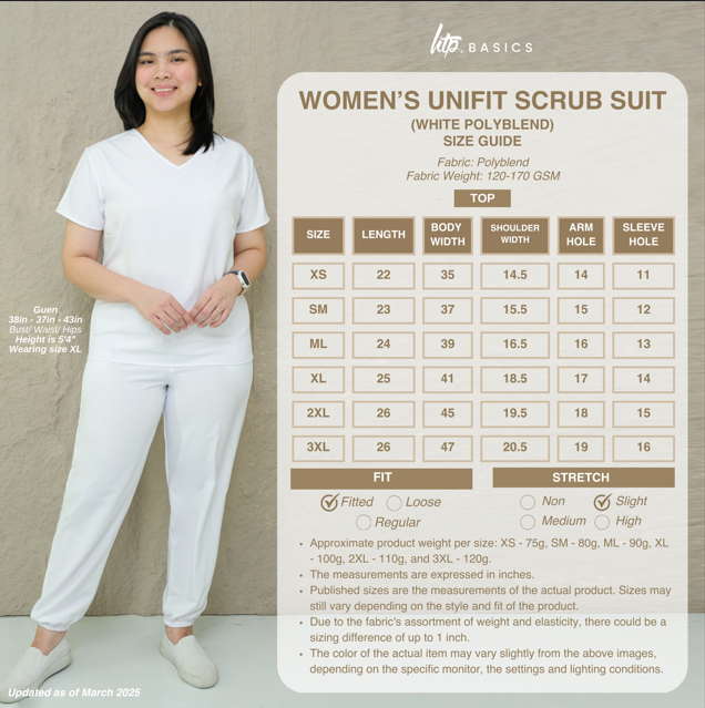 HTP Basics Women's Unifit Scrub Suit - Uniform for Nurse Doctor Clinic Spa Salon #2