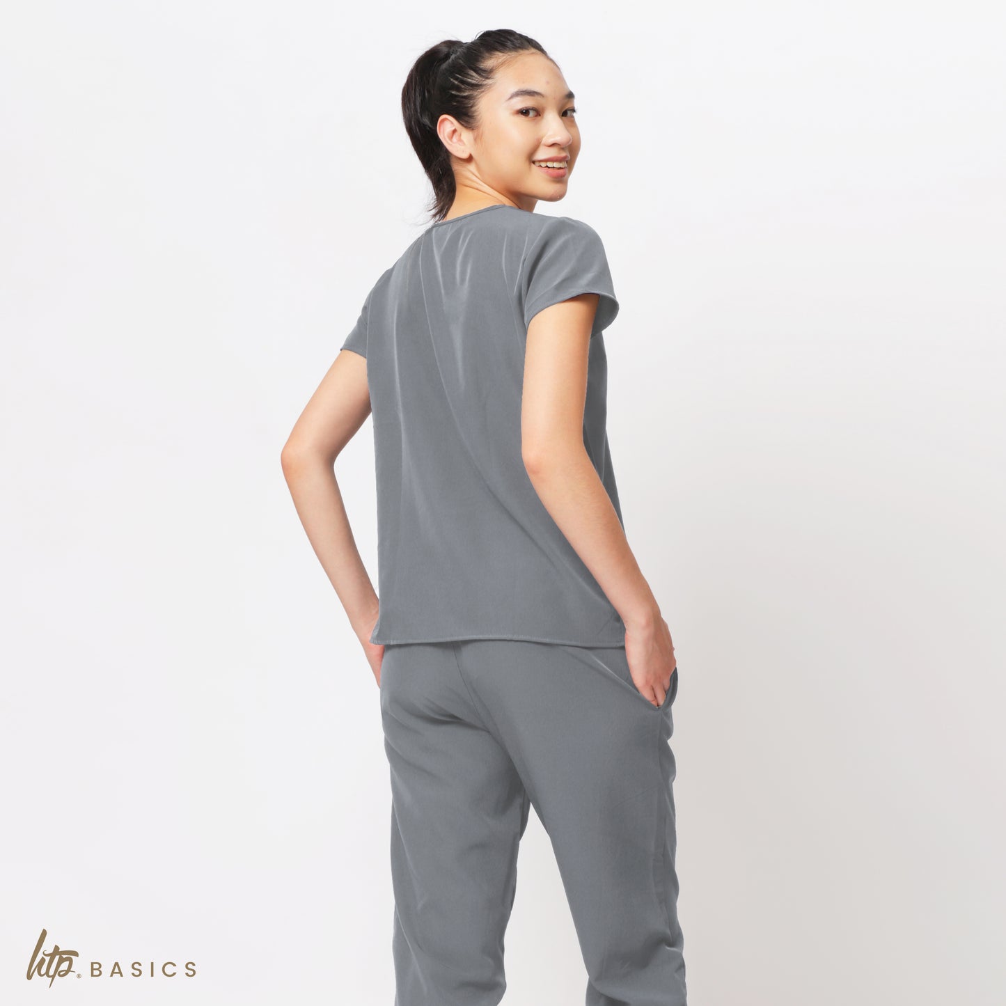 HTP Basics Women's Unifit Scrub Suit - Uniform for Nurse Doctor Clinic Spa Salon & more