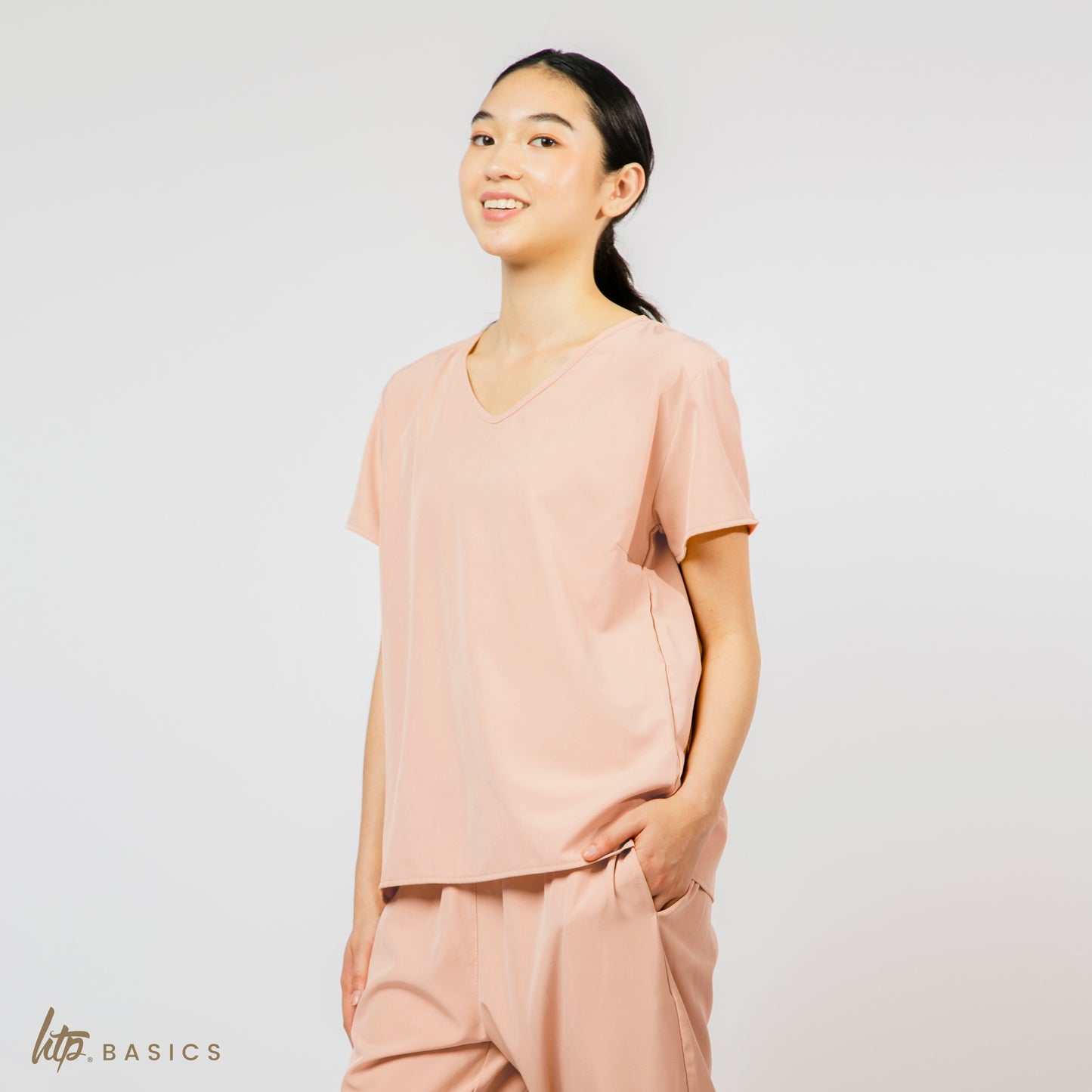 HTP Basics Women's Unifit Scrub Suit - Uniform for Nurse Doctor Clinic Spa Salon & more