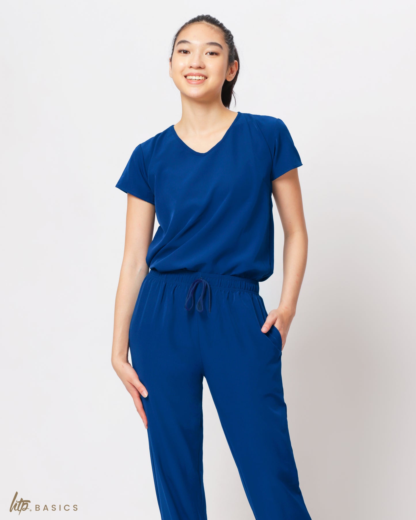 HTP Basics Women's Unifit Scrub Suit - Uniform for Nurse Doctor Clinic Spa Salon & more