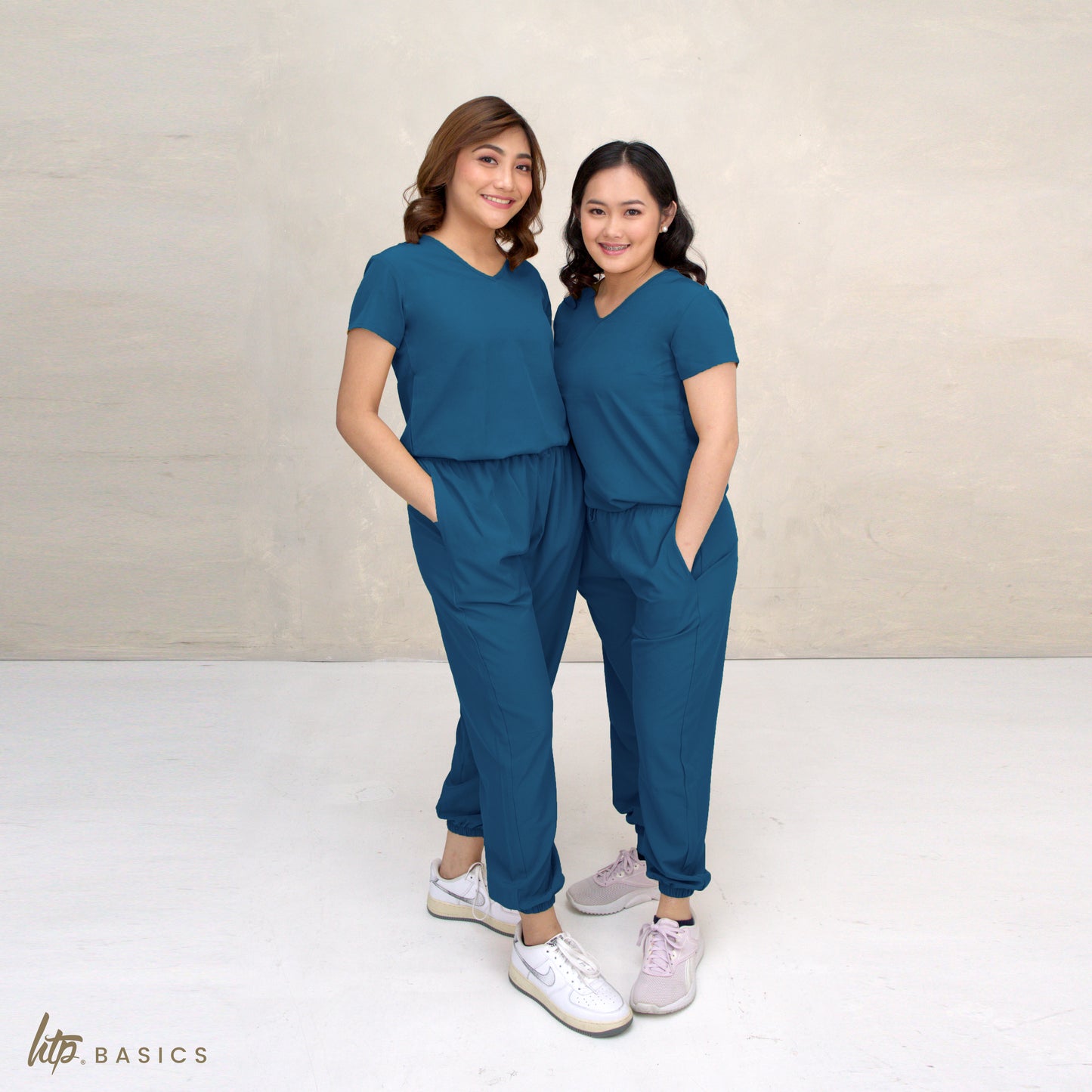 HTP Basics Women's Unifit Scrub Suit - Uniform for Nurse Doctor Clinic Spa Salon & more